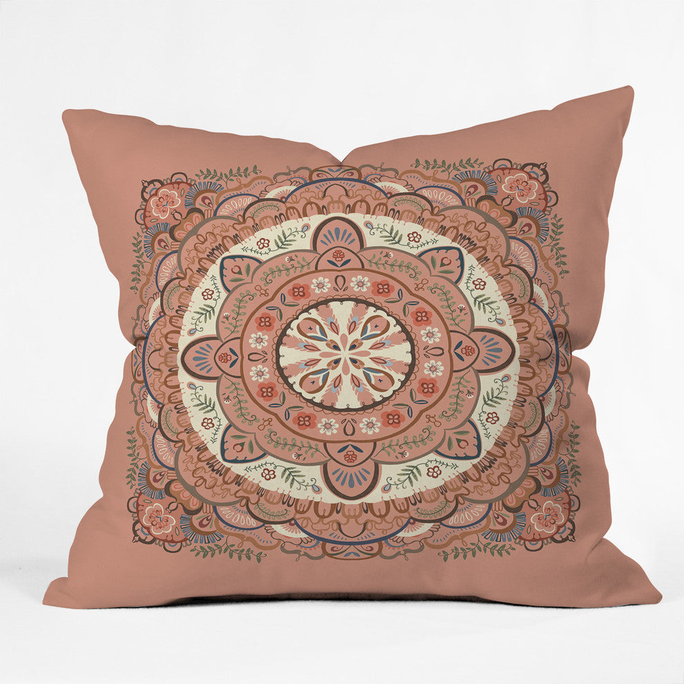 Pimlada Phuapradit Round Labyrinth Throw Pillow, 18"x18"
