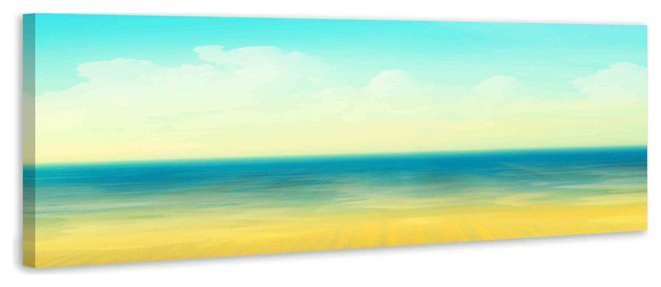 "Ocean Panoramic" Print on Canvas, 30"x10"