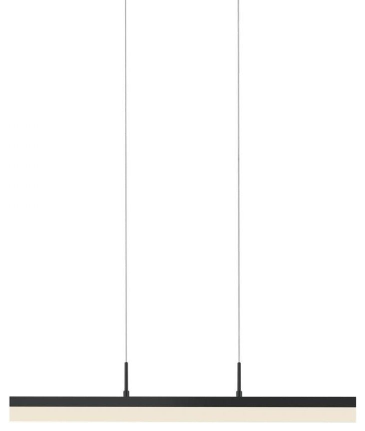 Stiletto Architectural 24" LED Pendant, Black With Frosted Acrylic