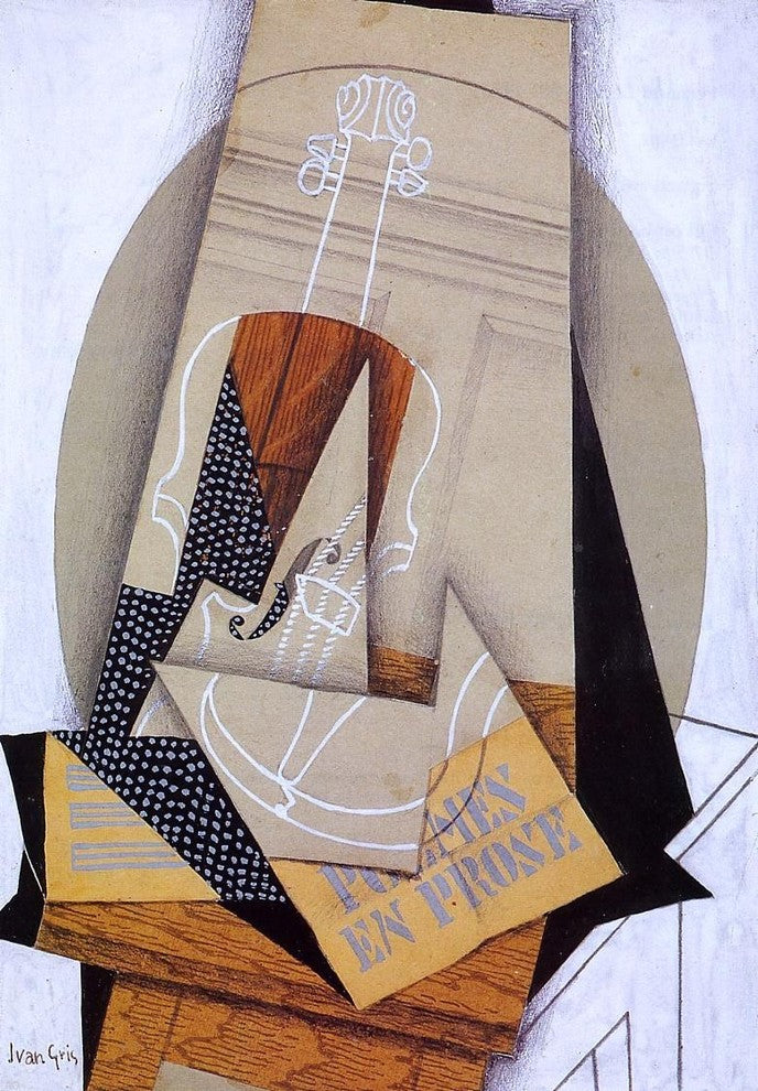 Juan Gris Composition with Violin - 18" x 27" Premium Canvas Print