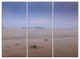 "Soft Blue Sunset at Lung Kwu Tan Beach" Metal Wall Art, 3 Panels, 36"x28"