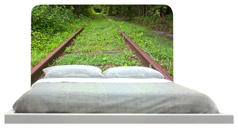 "Railway Track Green" Headboard