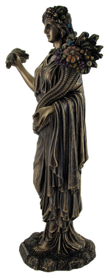 Greek Goddess of Harvest Demeter Bronzed Statue