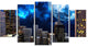 "Abstract City at Night" Canvas Painting