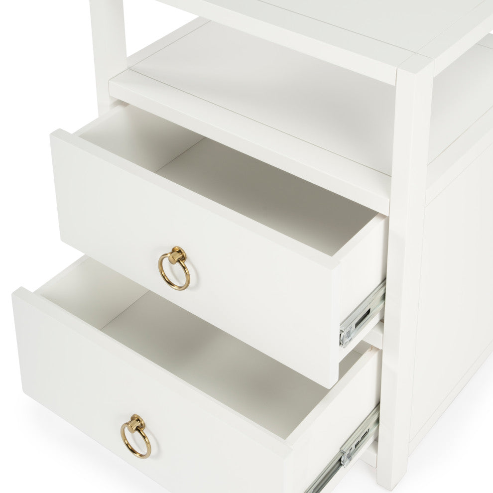 Butler Lark Nightstand, White