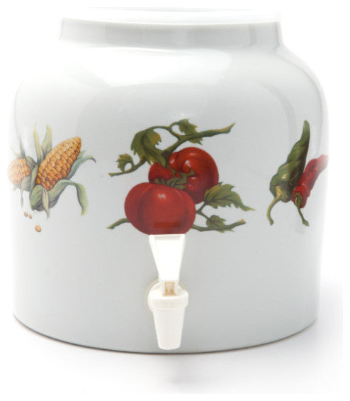 Goldwell Designs Garden Veggies Design Water Dispenser Crock