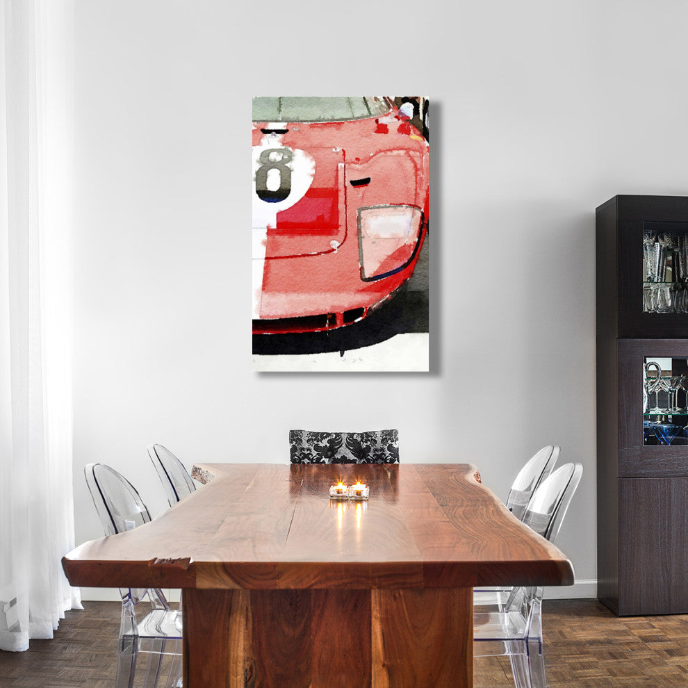 "1964 Ford GT40 Front Detail Watercolor" Fine Art Print