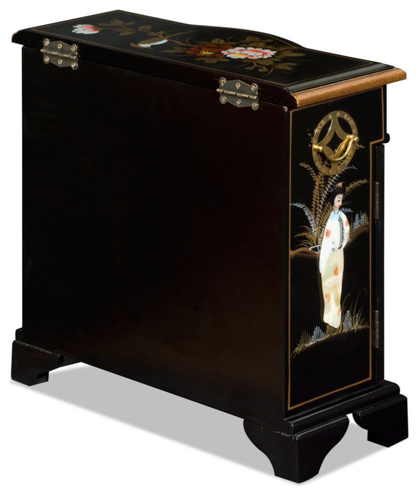 Mother of Pearl Motif Jewelry Cabinet