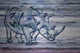 "Rhinoceros" UV Ink Print on Brushed Aluminum, 60"x40"