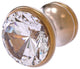Carolina Crystal Cabinet Knob, Brushed Bronze