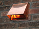 Copper Exterior Side Wall Cap, 8 Inch, With Damper and Screen