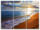 "Heavy Clouds Over Morning Beach" Metal Wall Art, 3 Panels, 36"x28"