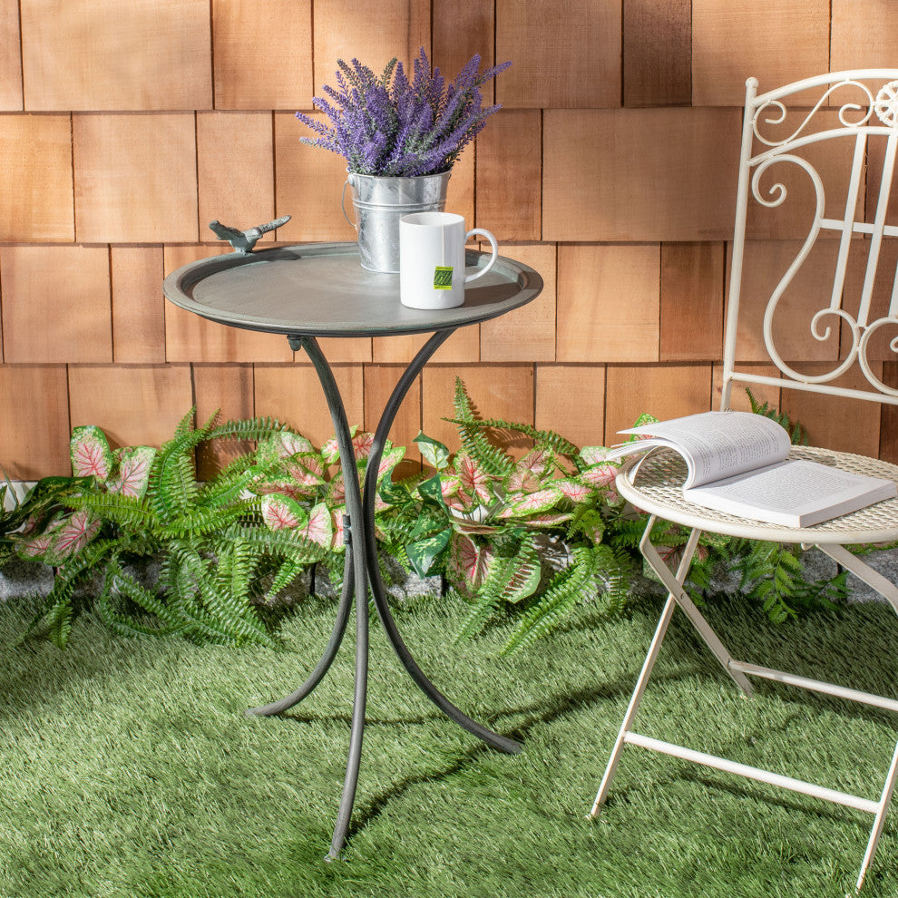 Safavieh Kensi Bird Bath, Ant Gray