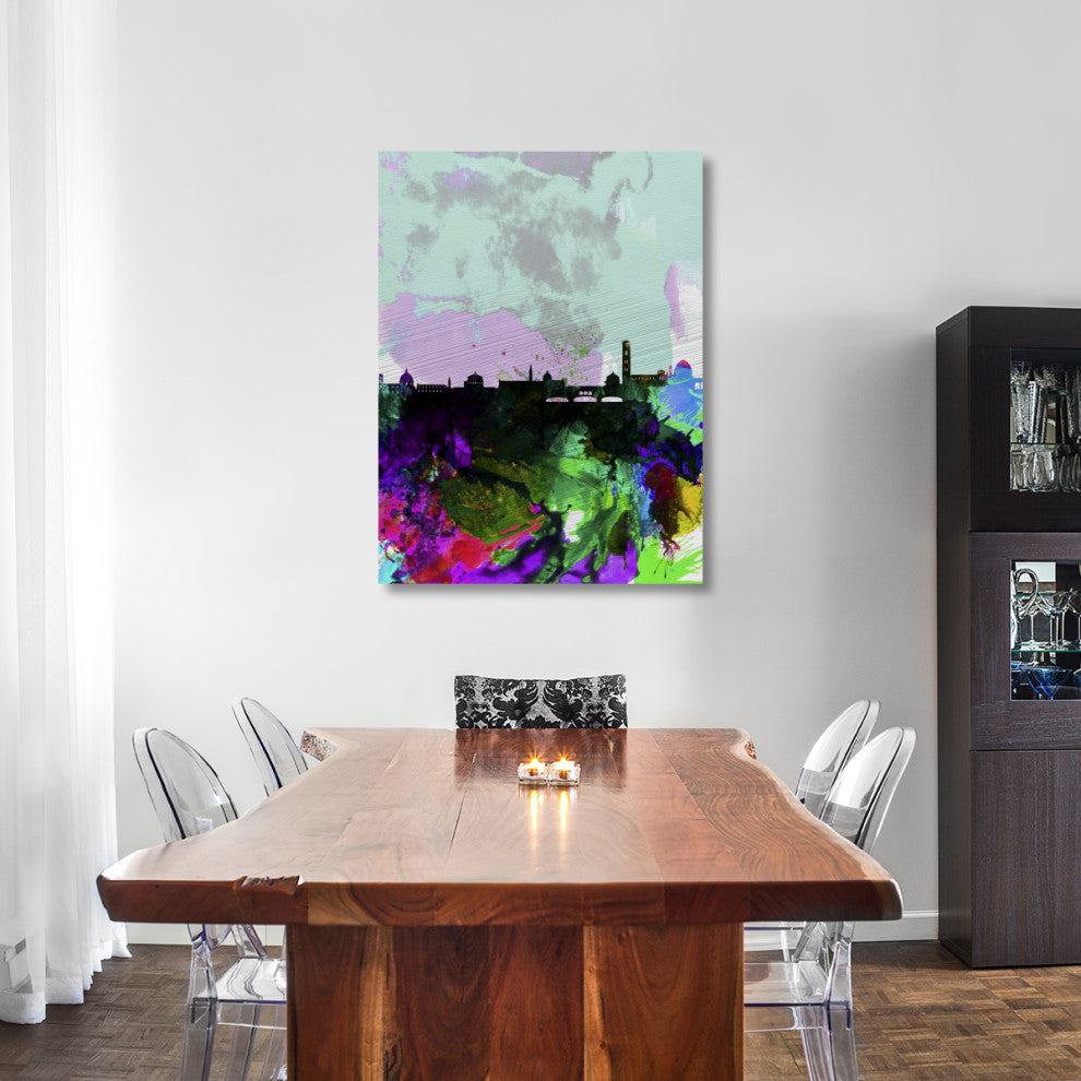 "Florence Watercolor Skyline" Fine Art Print