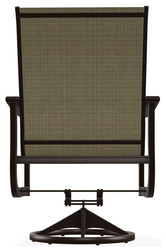 St. Catherine Sling Outdoor Swivel Rocker, Elevation Stone/Kona