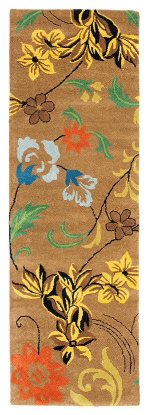 Safavieh Soho Soh736A Floral Rug, Brown/Multi, 9'6"x13'6"