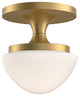 Hinkley Knox Extra Small Semi-Flush Mount, Lacquered Brass