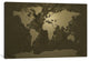 "World, Cities Map V" Wrapped Canvas Art Print, 18x12x1.5
