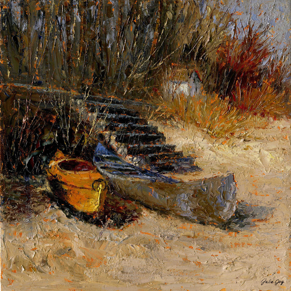 "Sand and Shadows" Painting Print on Wrapped Canvas by Julie Joy