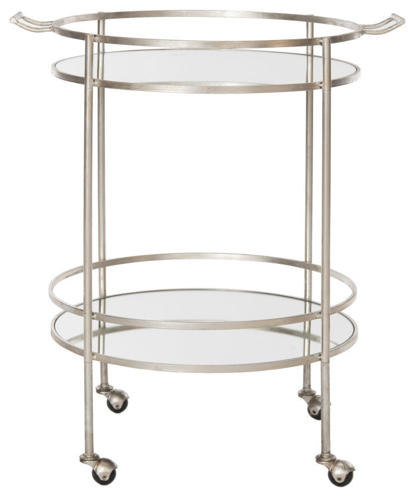 Safavieh Lavinia Bar Cart, Silver