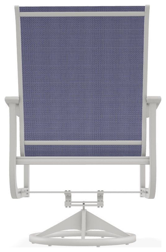 St. Catherine Sling Outdoor Swivel Rocker, Breeze/Snow