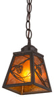 5 Square Whispering Pines Pendant