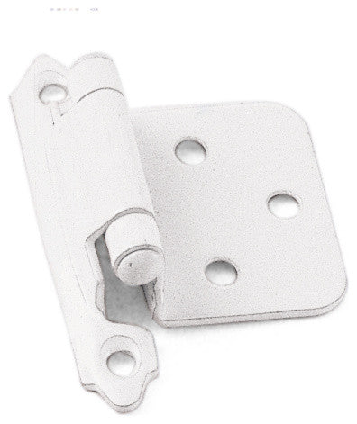 No Inset Self-Closing Hinge - White