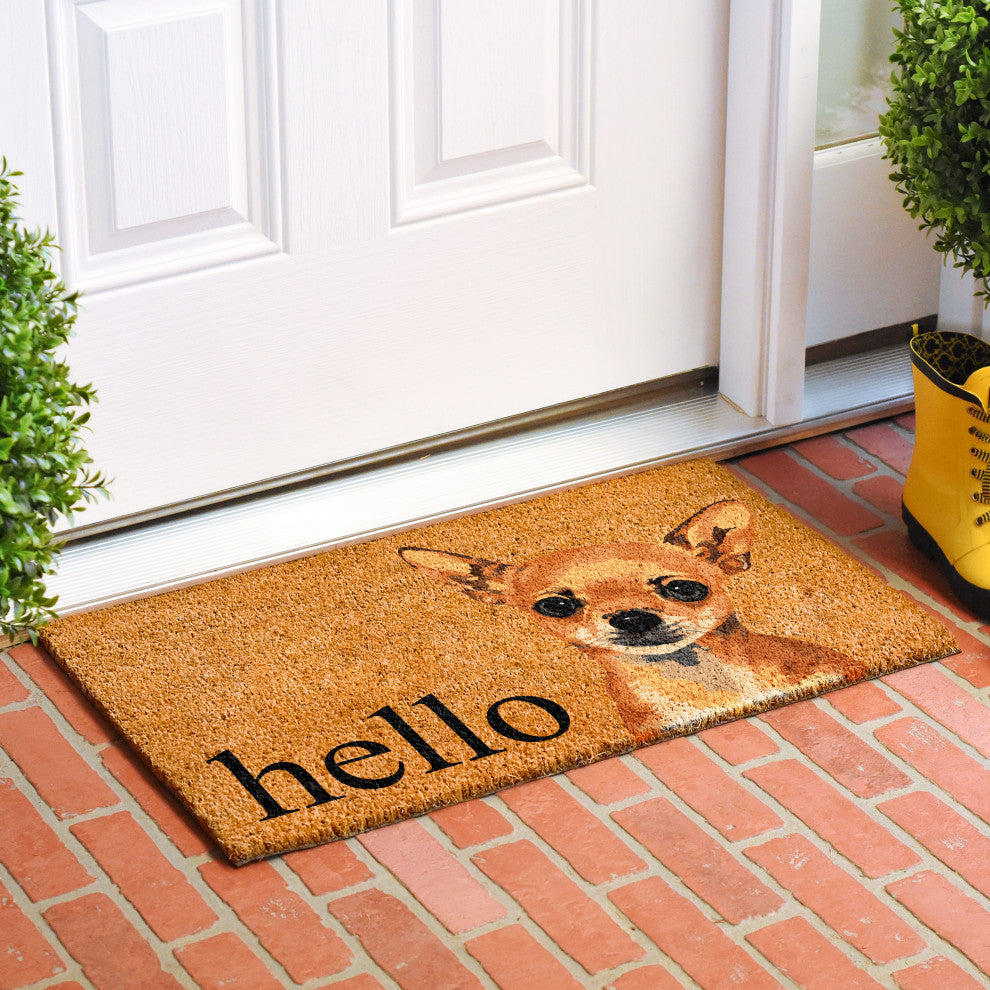 Calloway Mills Brown Chihuahua Doormat, 24"x36"