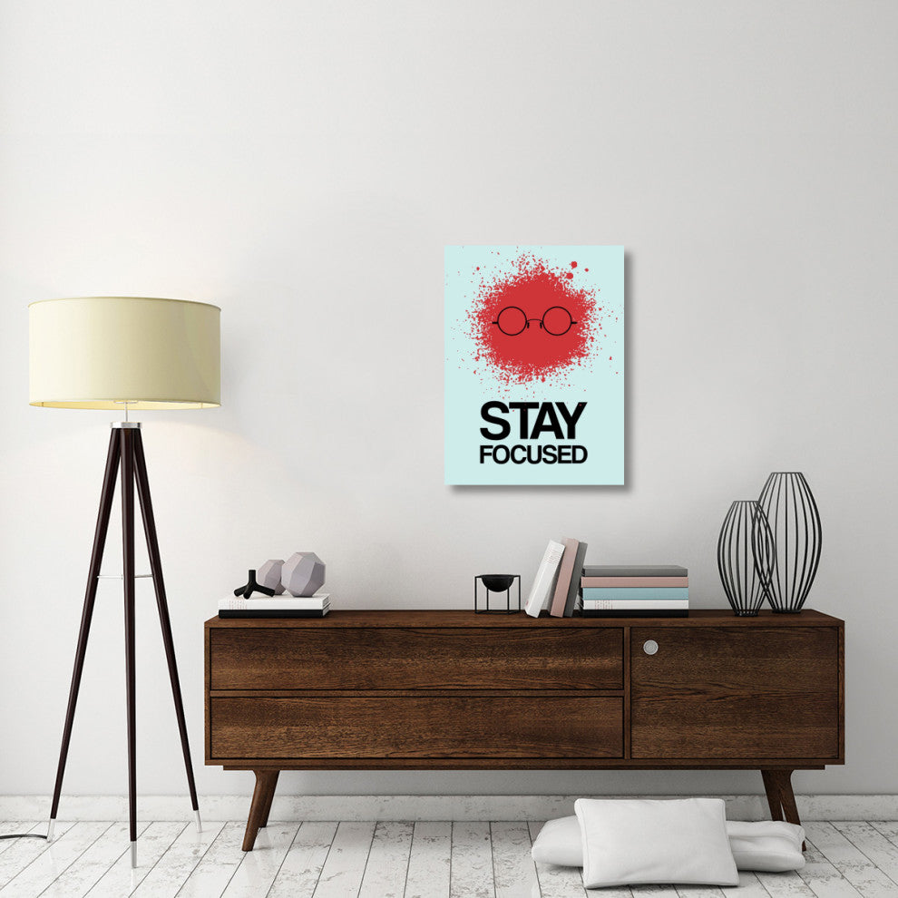 "Stay Focused Splatter Poster 1" Fine Art Print