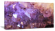 Purple White Natural Amethyst Geode, Large Abstract Canvas Artwork, 32"x16"