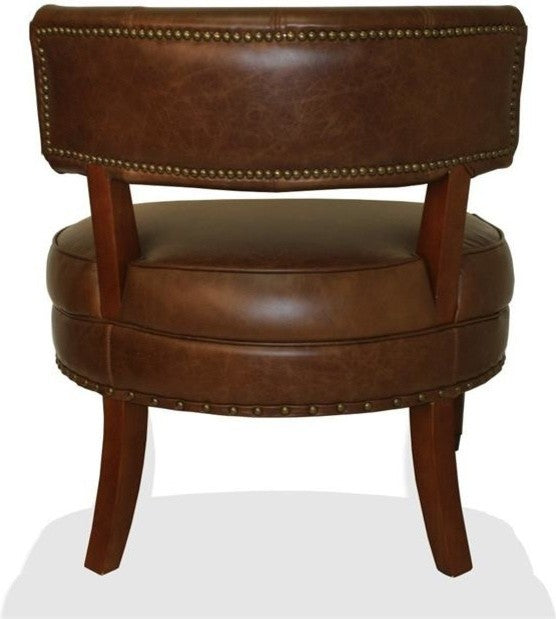Madison Vintage Leather Chair, Vintage Cigar