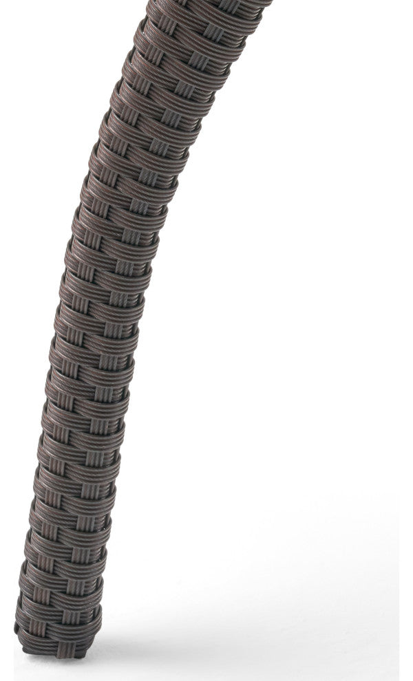 GDF Studio 8-Piece Voyage Outdoor Brown Wicker Seating Set