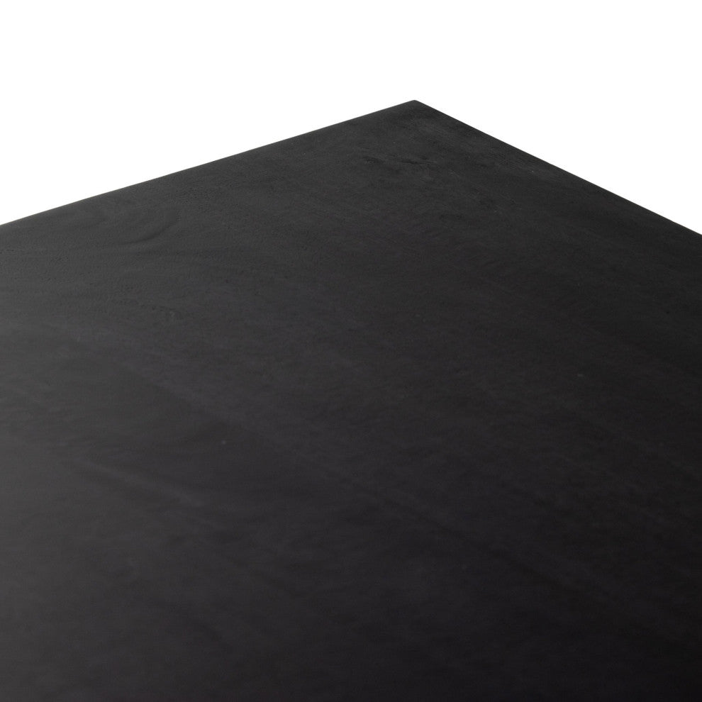 Raffael Desk Carved Black Wash, Black Wash, Gunmetal