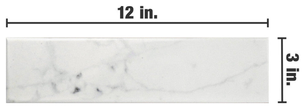 Classico Carrara Glossy Ceramic Wall Tile