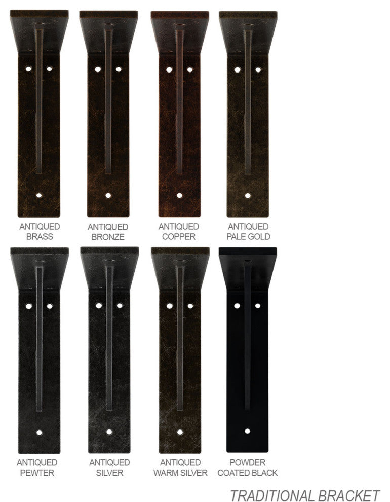 2"W x 14"D x 14"H Traditional Bracket, Steel