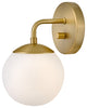 Lark Julep Medium Single Light Sconce, Lacquered Brass
