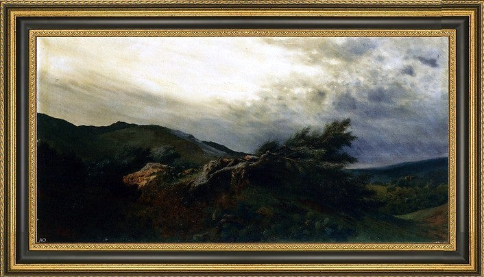 Antonio Leto The Storm Framed Premium Canvas Print, 14"x28"