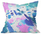 Amy Sia Watercolor Splash Throw Pillow, 16"x16"