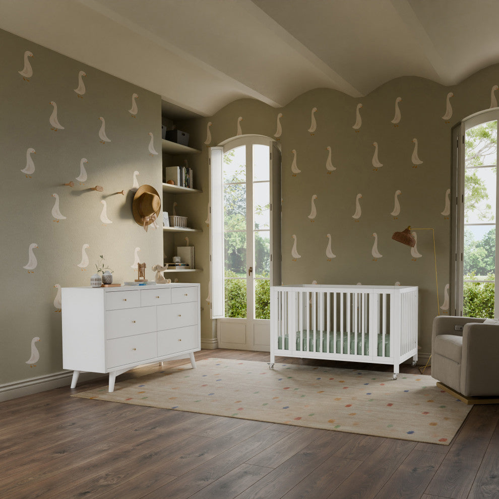 Palma 7-Drawer Assembled Double Dresser, White