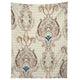 Pimlada Phuapradit Pink And Off White Floral Damasks Tapestry