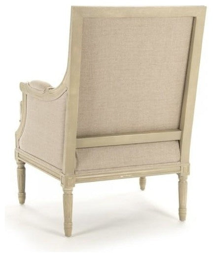 Louis Club Chair, Grey Oak