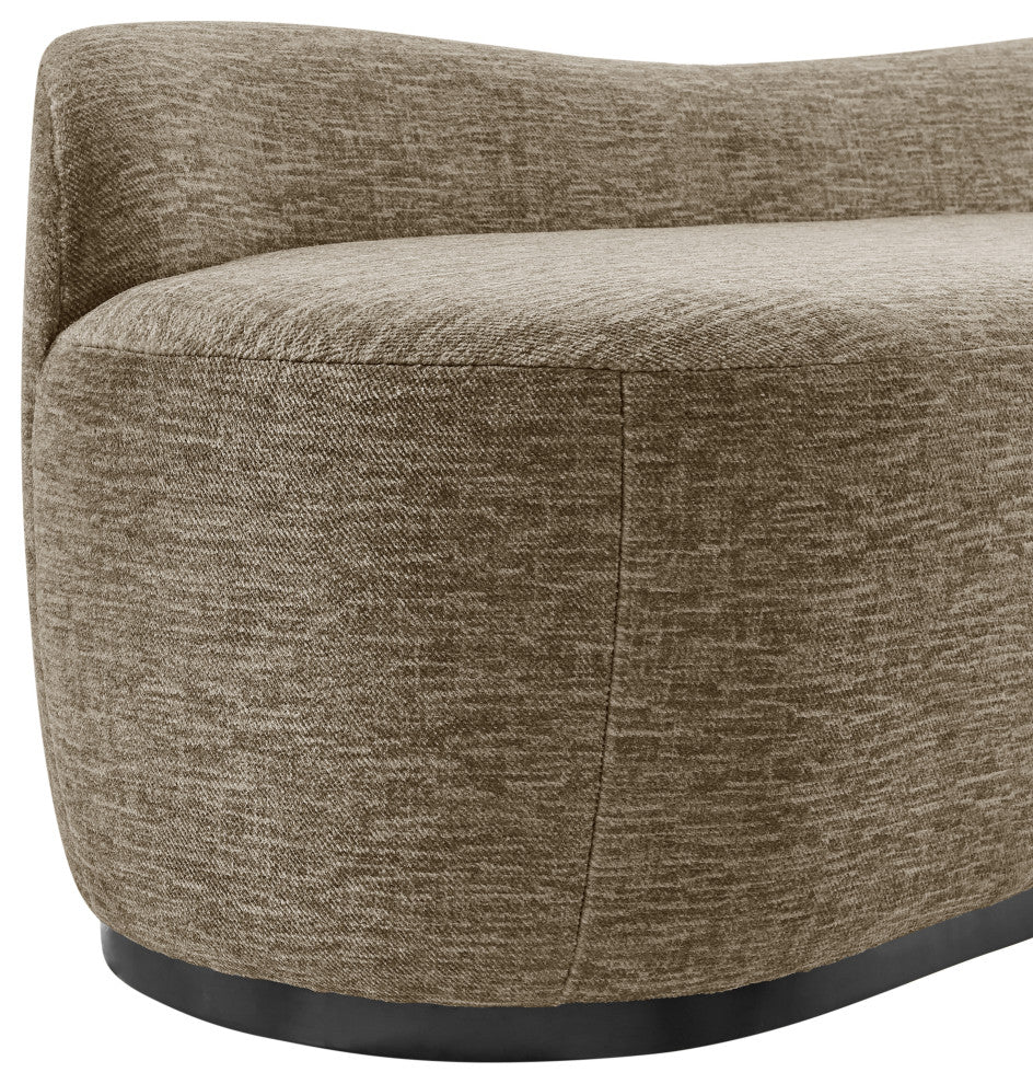 Mandy Fabric Bench, Pasadena Taupe