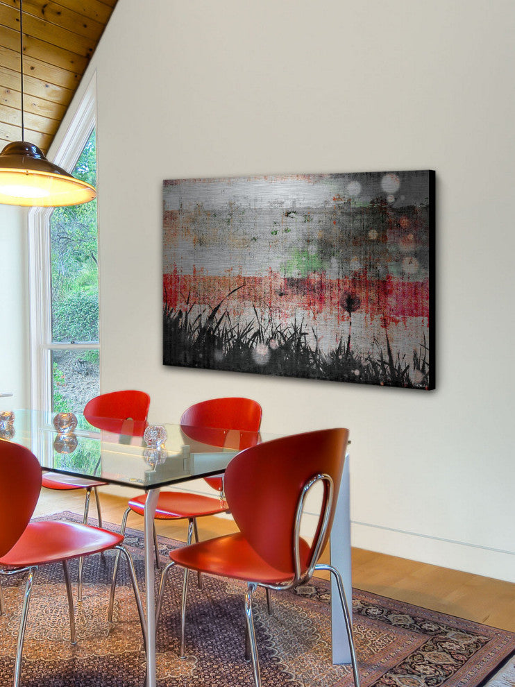 "Lawn Care" Print on Brushed Aluminum, 45"x30"