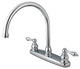 Kingston Brass 8" Centerset Kitchen Faucet, Polished Chrome