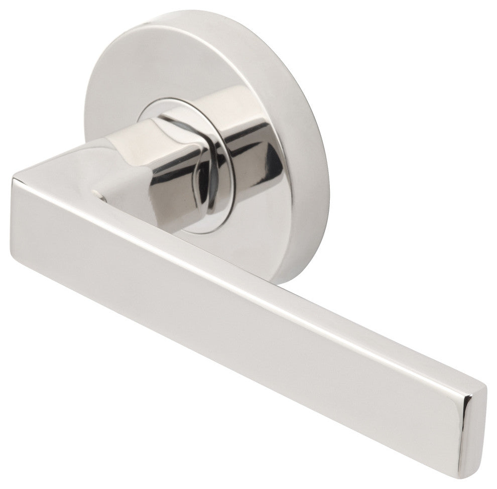 Tokyo Lever, Half Passage, Backset, Left Hand, Polished Stainless Steel