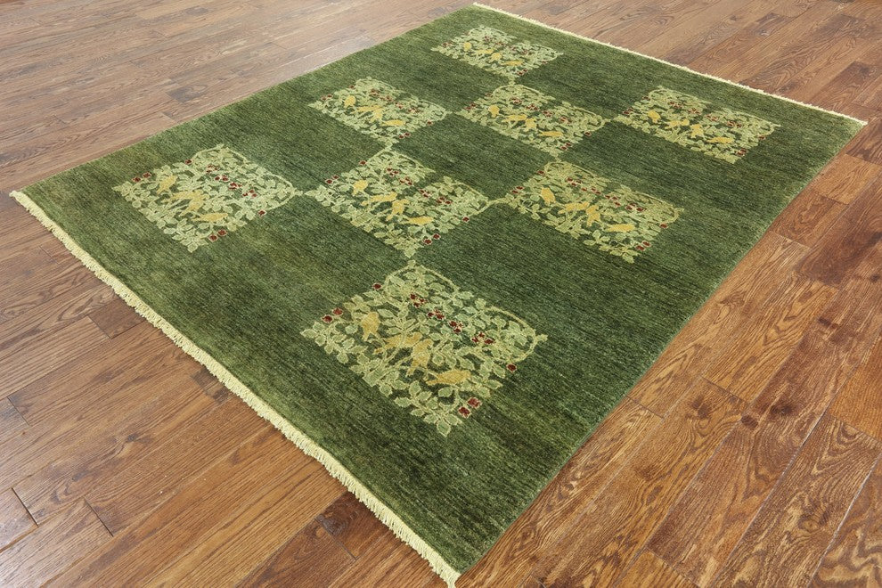 Oriental Chobi Hand Knotted Area Rug 6'x8', P2603