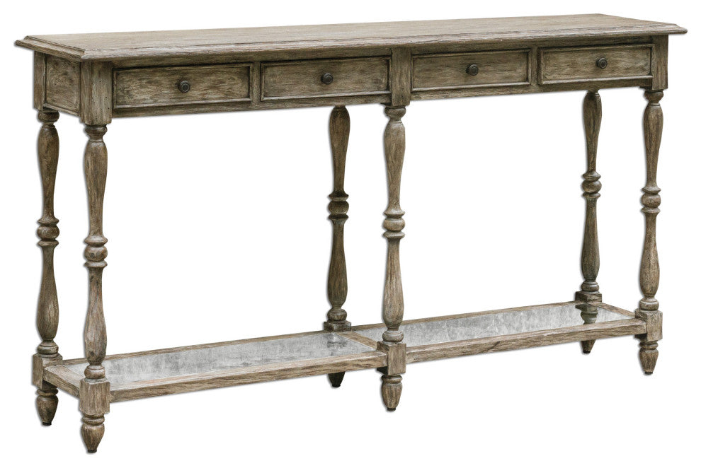 Uttermost Fortuo Weathered Console Table