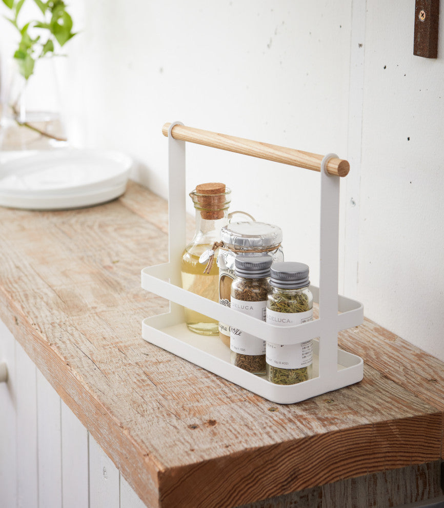 Tosca Tabletop Spice Rack, White