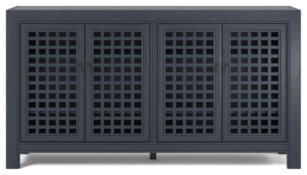 Rio 4 Door Accent Cabinet Navy