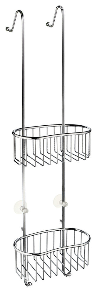 Sideline Design Shower Basket, Double Polished Chrome